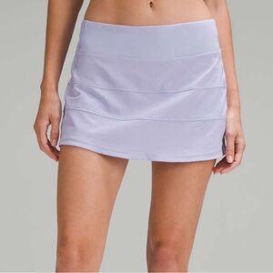 Lululemon Pace Rival Mid-Rise Skirt in Lilac Smoke. Size 4 Tall. Tennis skirt